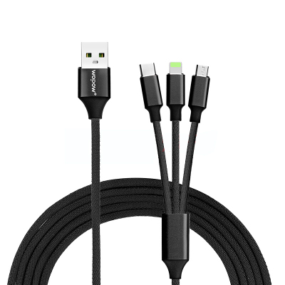 沃品 三合一充电数据线 LC807 20个起订