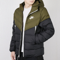 Nike耐克外套男装2018冬季新款轻便保暖防风舒适连帽羽绒服