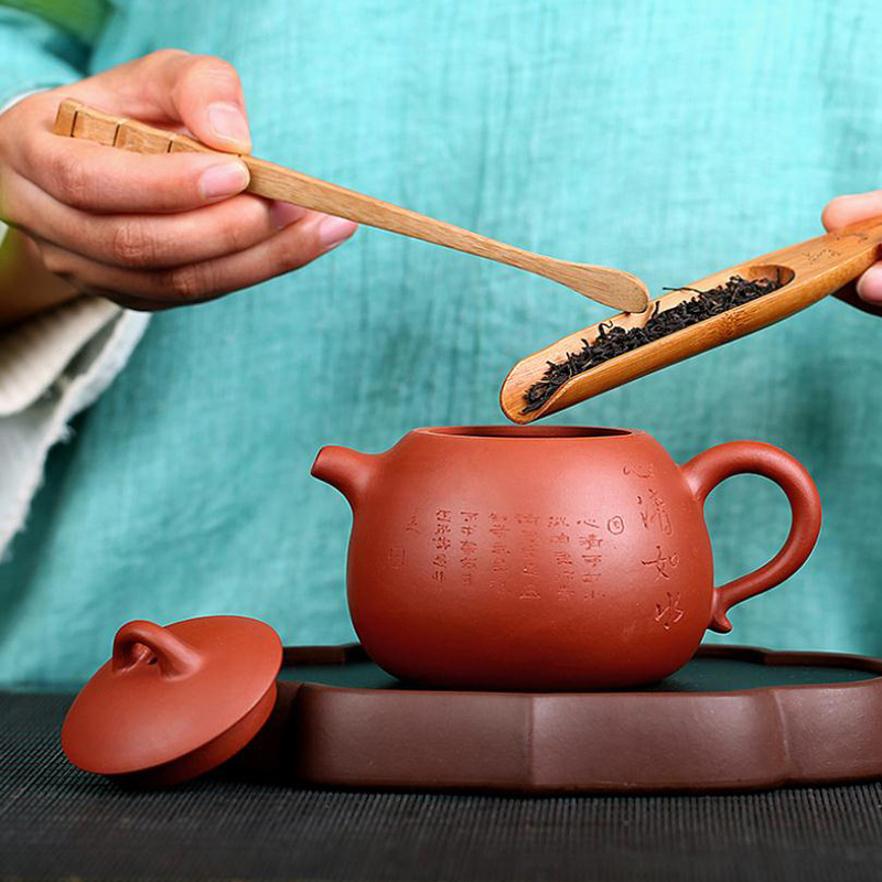 美帮汇清水泥紫砂壶原矿刻字手工周婷家用功夫茶壶泡茶壶高清大图