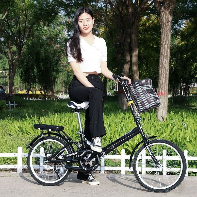 自行车成年人折叠式免安装免充气男女单车20寸22寸中小大学生减震高清大图