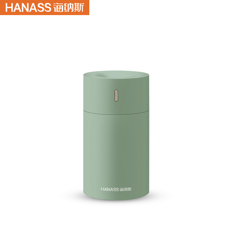 海纳斯(HANASS)加湿器HM-101家用大喷雾空气加湿器小型轻音卧室宿舍学生办公室暖光氛围灯桌面大雾量定时关机