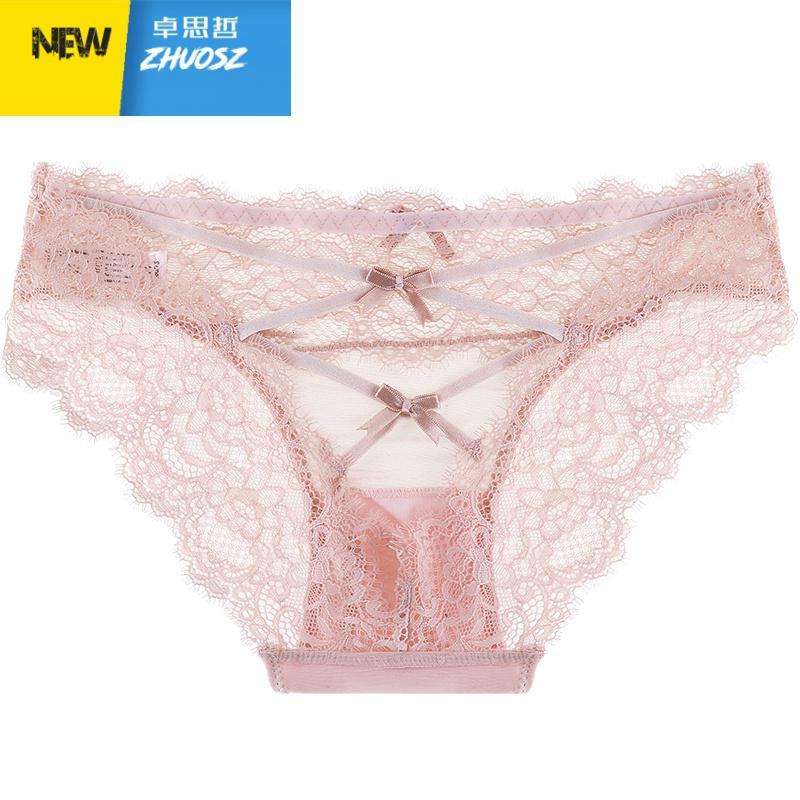 欧美风性感蕾丝女内裤低腰大码裆女士三角裤薄透视少女裤卓思哲