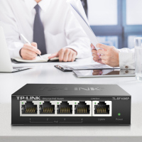 TP-LINK TL-SF1005P 4口5口POE网络交换机网线供电48V无线AP监控摄像头电脑办公tplink