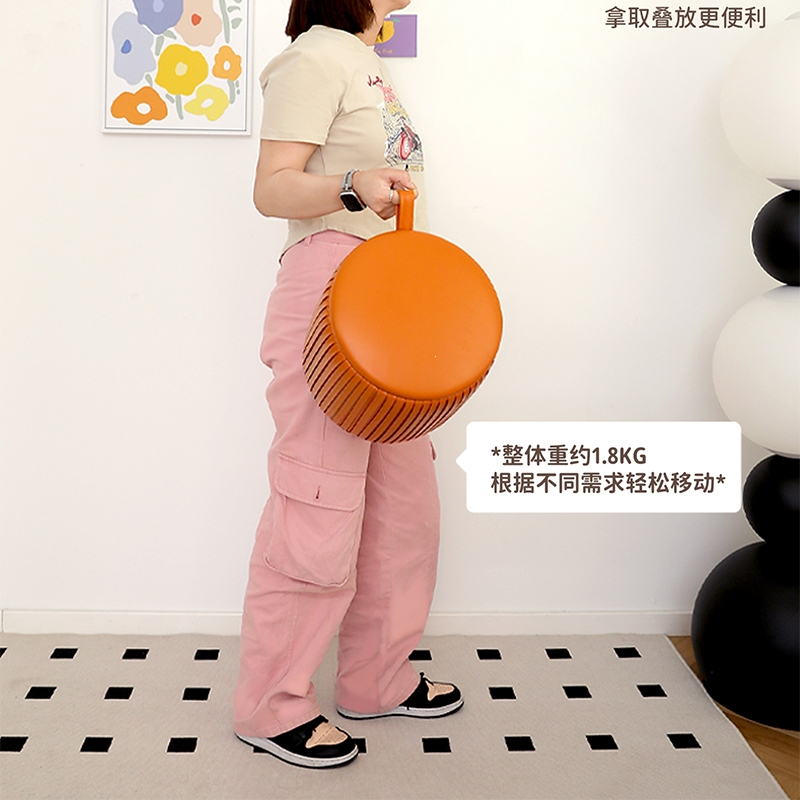 古达小凳子家用矮凳茶几沙发凳客厅儿童坐凳换鞋南瓜墩子板凳