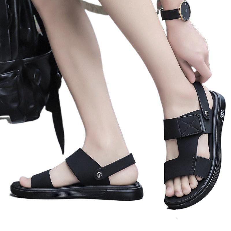 nakezg凉鞋男款夏季2024新款外穿软底拖鞋开车两用男士防滑沙滩凉拖