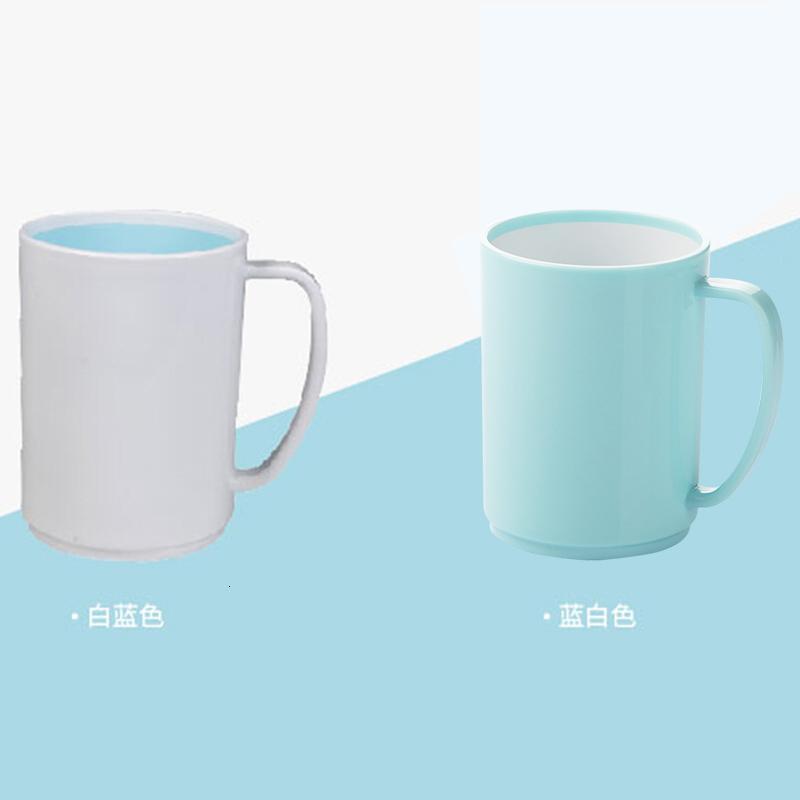 茶花(CHAHUA) 漱口杯 簌刷牙杯子马克杯 牙刷杯牙缸 洗漱杯水杯 1只装 蓝色高清大图