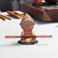 尚帝（shangdi）齐天大圣汽车摆件 车内车上装饰品高档创意车载摆件保平安 彩砂陶悟空摆件