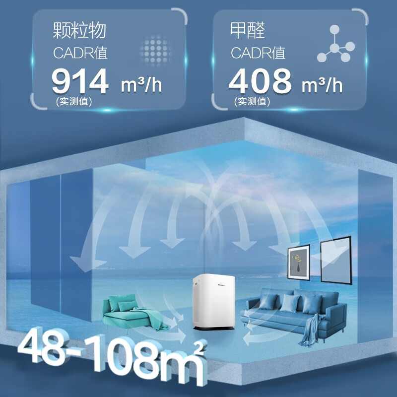 霍尼韦尔(Honeywell)KJ900F-PAC000DW空气净化器 大面积净化空气除甲醛除尘净霾 新房卧室除异味高清大图