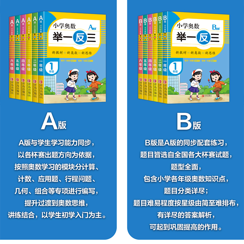[全套3本]奥数举一反三+思维拓展训练 小学一年级 [正版]2024新小学奥数举一反三A+B版小学数学一二三四五六年级上高清大图