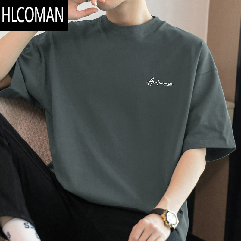 HLCOMAN美式260gt恤男士短袖2025新款夏季半袖oversize体恤上衣