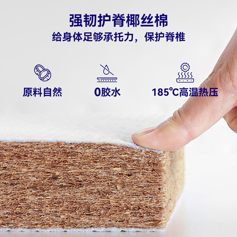 全友家居 天然进口乳胶双人床垫卧室独立弹簧床垫子高清大图