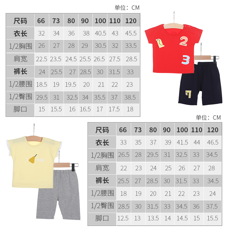 小马波迪宝宝夏0-3岁女婴儿男纯棉薄款衣服潮2儿童两件套幼儿小童夏季套装