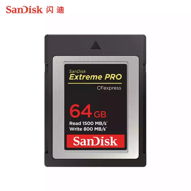 闪迪(Sandisk)64G CFexpress Type-B存储卡高端相机内存卡XQD内存卡单反存储卡