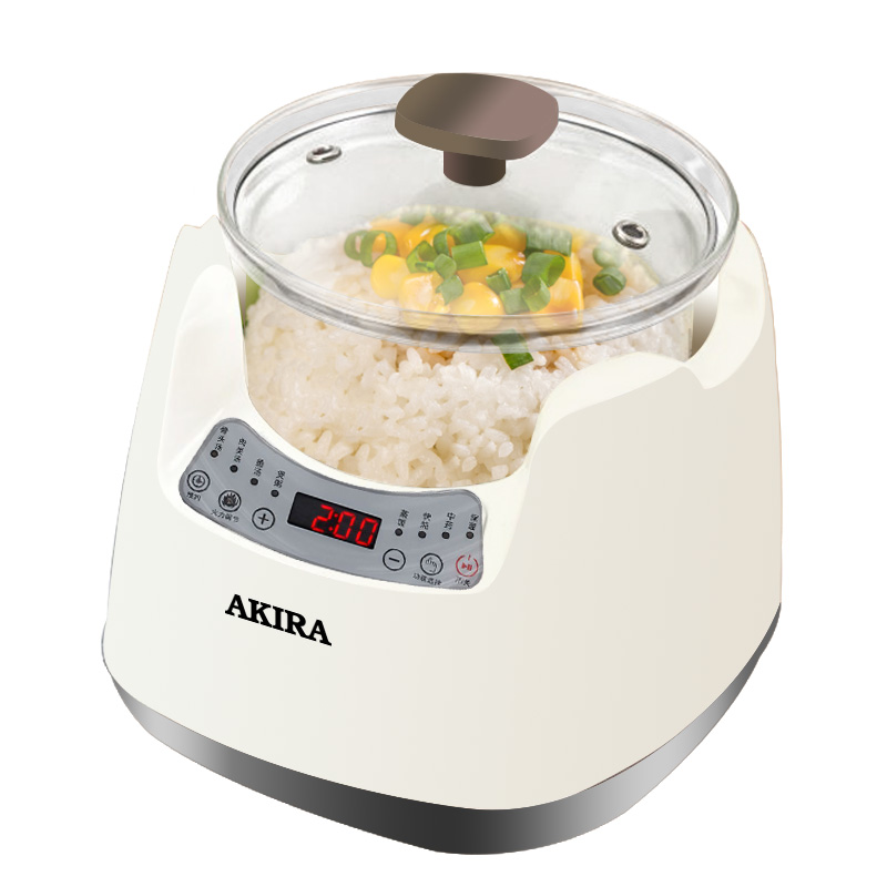 新加坡爱家乐(AKIRA)K18 玻璃电炖锅养生锅家用多功能全自动煲汤锅慢炖汤锅1.8升高清大图