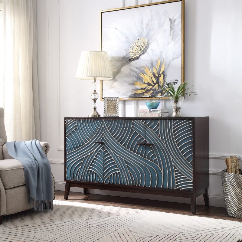 轻奢风进闪电客玄关柜客厅装饰隔断柜后现代鞋柜大容量储物柜美式酒柜