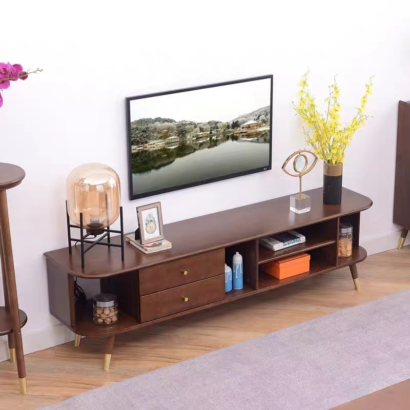 方解实fangjieshi现代简约轻奢电视柜胡桃色1800400500