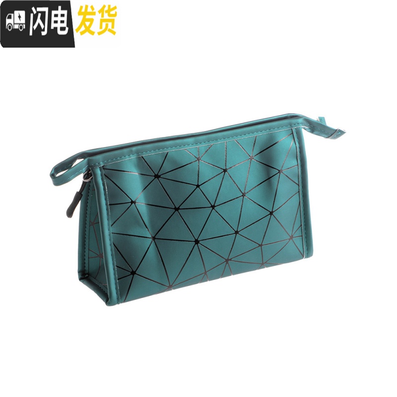 三维工匠化妆包女便携大容量洗漱包手提防水补妆袋化妆品口红收纳包高清大图