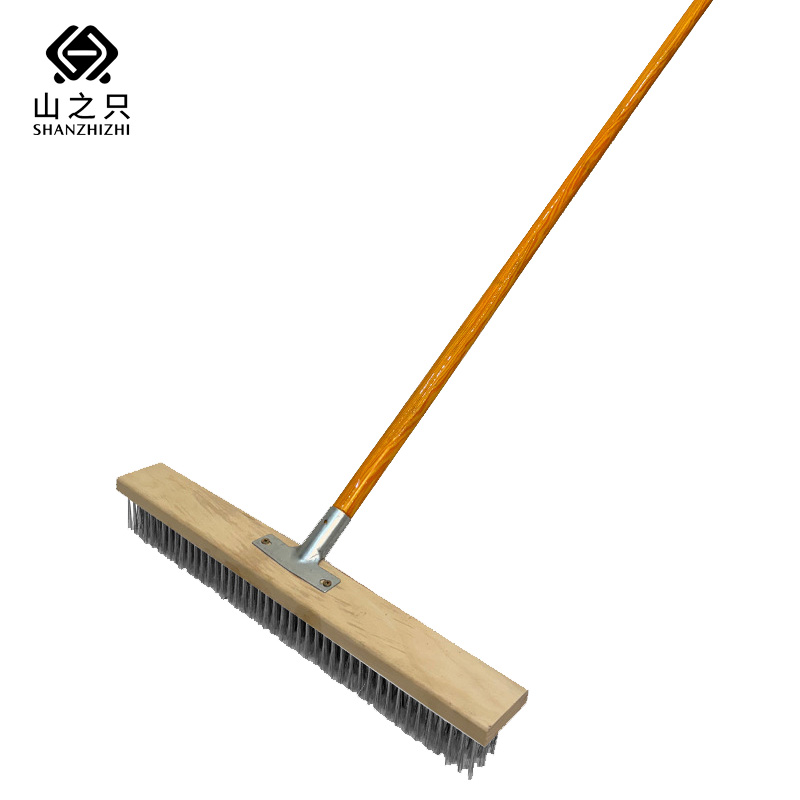 山之只 不锈钢丝洗地刷 50cm地刷 把高清大图