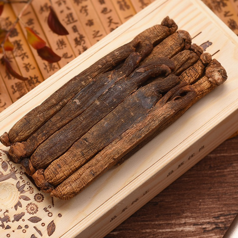 长白山人参红参中根100克木盒装约14支纯正高丽参品种天吉系列 健康