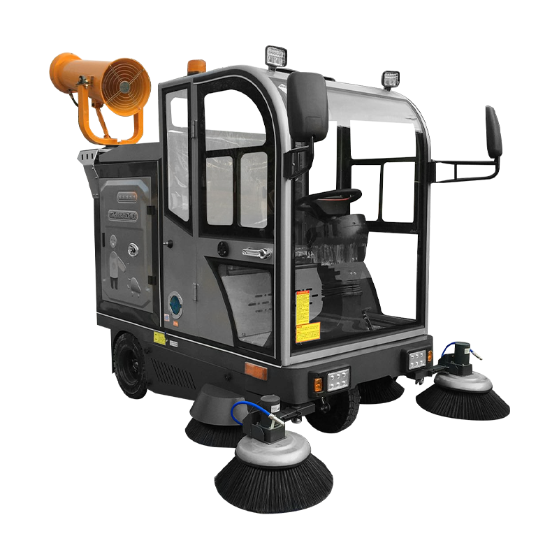 疆泰 jt-s8 全封闭驾驶式扫地机48v100a工业工厂扫地车户外道路清扫车