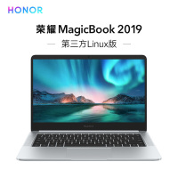 HONOR/荣耀MagicBook 2019 第三方Linux版 14英寸轻薄本笔记本电脑(AMD R5 3500U 16GB 512GB固态硬盘 冰河银)