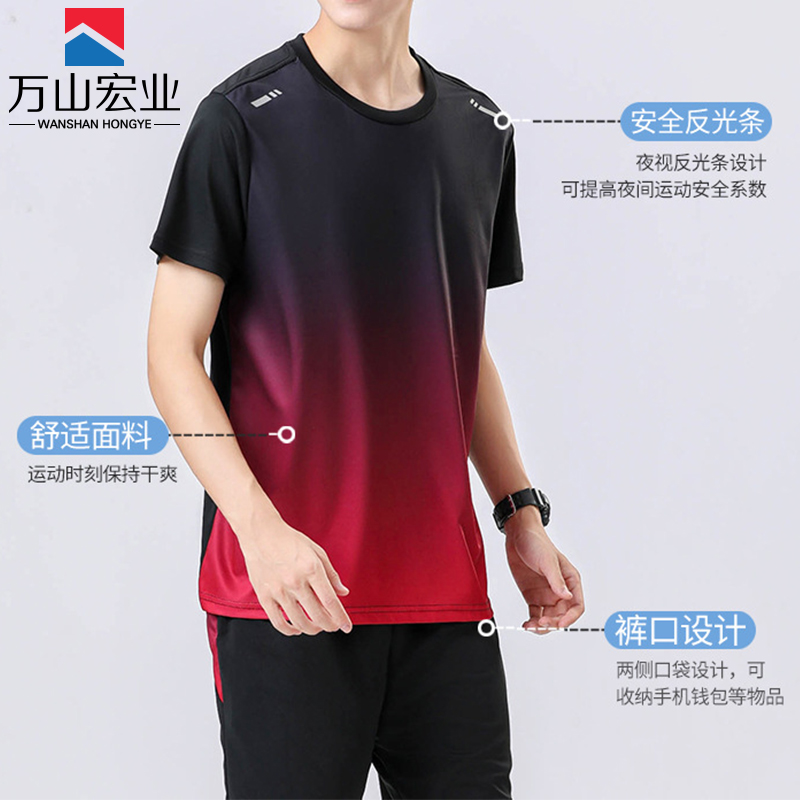 万山宏业 运动休闲服套装 YDF06/套高清大图