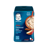 原装进口美国嘉宝Gerber 婴幼儿儿童苹果肉桂谷物燕麦米粉3段227g（8个月以上）