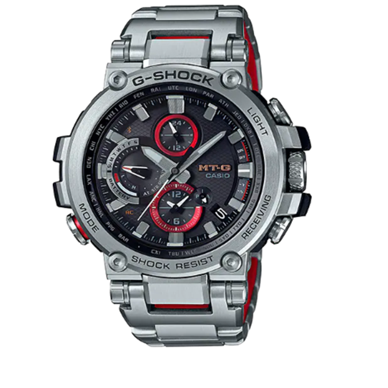 卡西欧手表 g-shock mt-g 男士蓝牙电波防震太阳能运动休闲男表 mtgb