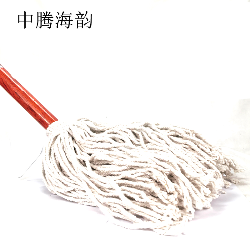 中腾海韵 棉线白线老式木柄拖把 木柄 个高清大图