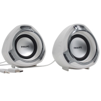 Philips/飞利浦SPA311白色台式电脑音箱家用超重低音炮3d环绕迷你多媒体笔记本小音响喇叭有线usb带线控