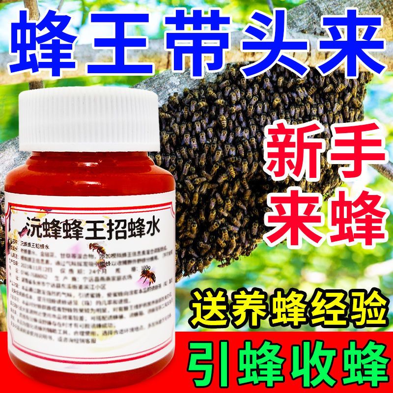 一瓶一次用[小瓶装] 神奇招蜂水引蜂水诱蜂水收蜂水诱蜂液收捕野蜜蜂信息素蜂王信息素
