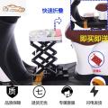 电动车儿童前置安全座椅小电瓶大踏板车娃娃椅婴儿宝宝通用凳折叠_279 玫红色猫折叠单座+绑带器