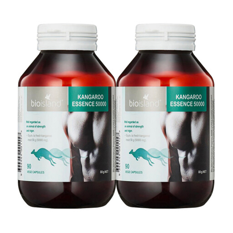 Bio Island 袋鼠精胶囊50000mg 90粒*2瓶装