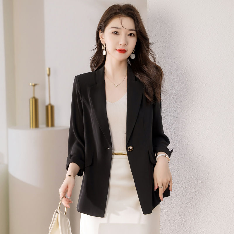 卡丹路2022年新款雪纺西装外套夏季防晒外套西服上衣防晒衣