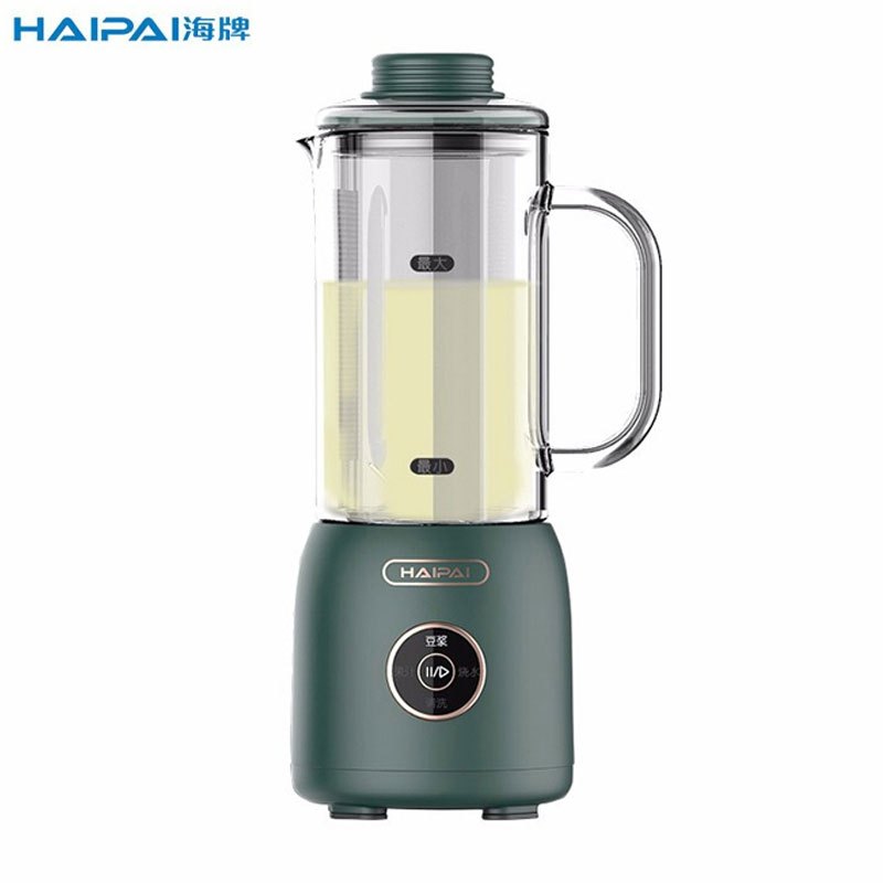 海牌 迷你豆浆机全自动迷你破壁机250ml静音免滤榨汁机HP-DM08C墨绿色