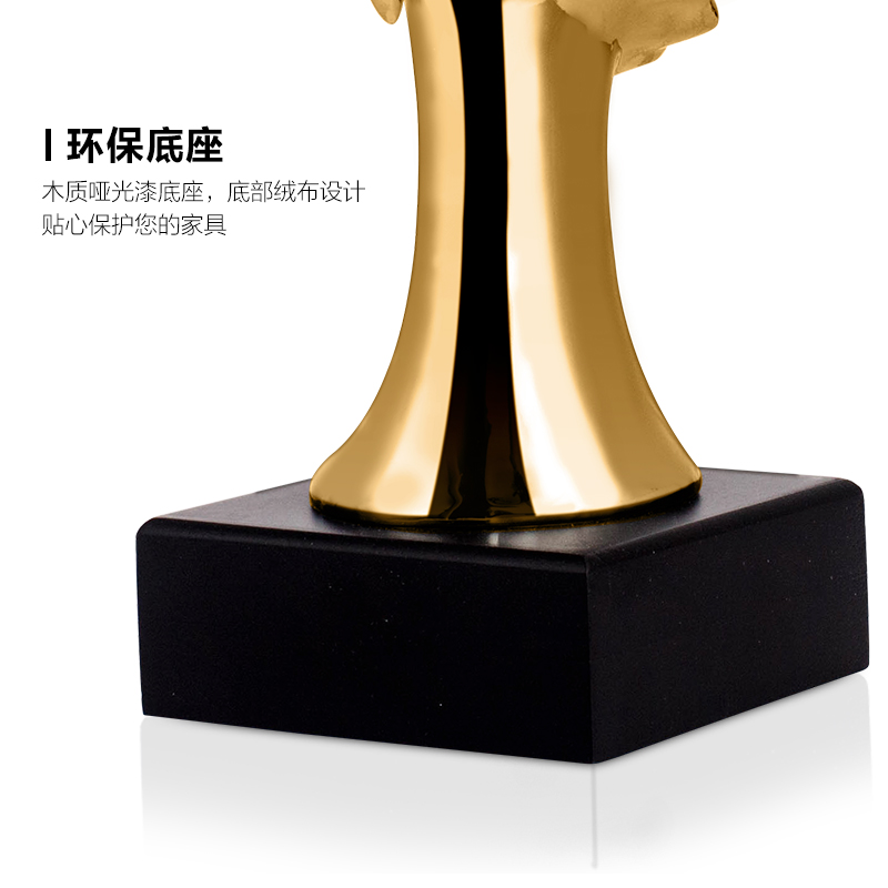 雄鹰展翅 创意轻奢家居装饰摆件陶瓷工艺品 酒柜电视柜办公室摆设 三维工匠 百年好合(银)高清大图