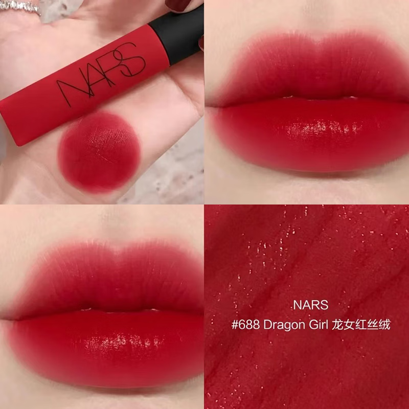 纳斯(NARS)空气柔雾唇釉唇霜哑光雾面易上色 688#Dragon Girl-龙女红丝绒高清大图