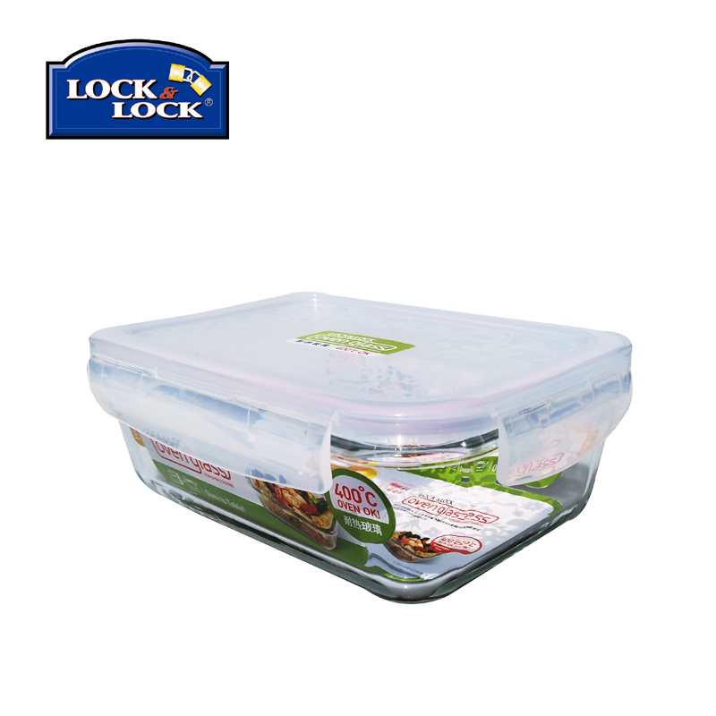 乐扣乐扣玻璃保鲜饭盒750ML LLG431 透明色 (8个/箱 ,40个起订,整箱发货)