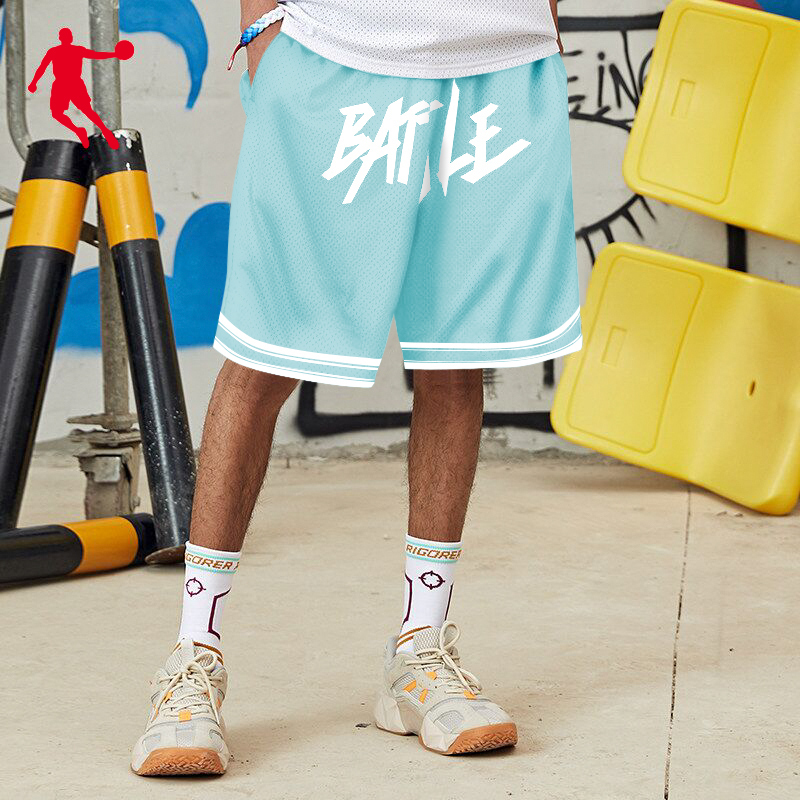 乔丹短裤男运动休闲新款针织宽松篮球裤正品跑步五分裤子运动短裤