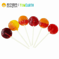 YumEarth牙米滋 水果味棒棒糖(含VC)40支 241g 美国进口 儿童 零食