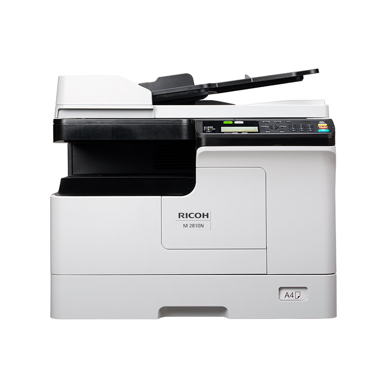 理光(Ricoh)M2810N A3复合机 黑白激光打印复印扫描/有线网络 主机+送稿器+单纸盒(计价单位:台)高清大图