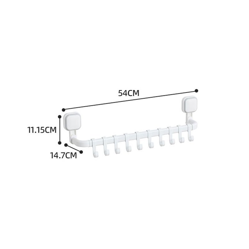 太力(TAILI) 方盘系列毛巾杆带细钩AWW154 白灰色 TL-36