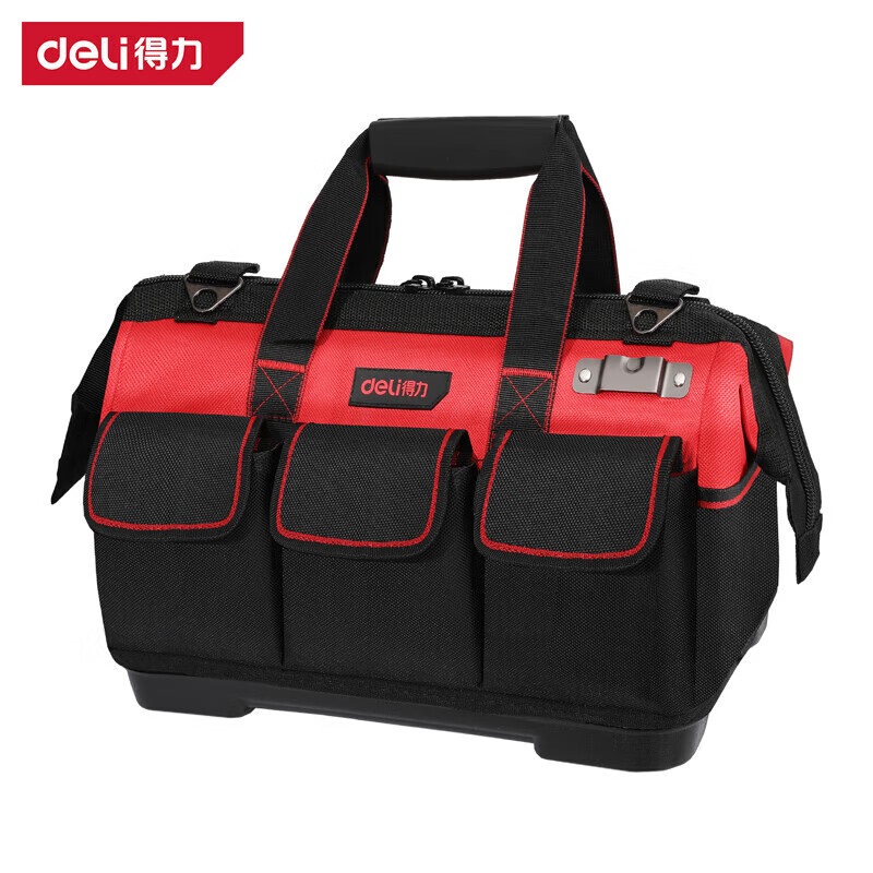 得力(deli) 得力塑底工具包DL430318加密牛津布帆布收纳包手提包维修电工包18英寸 DL430318