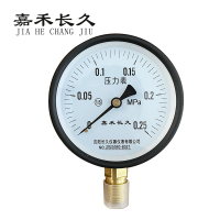 嘉禾长久 压力表检测型 Y100 块 Y100，0-0.25Mpa