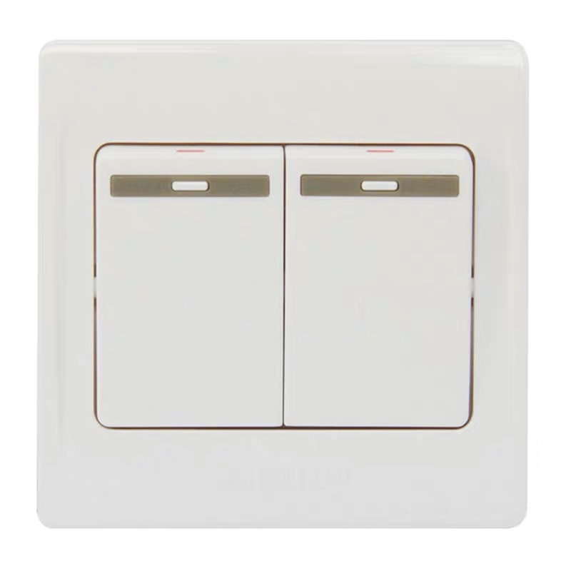 飞利浦 墙壁开关 10A220V Q2/262二位大跷板单极开关（单位：只）