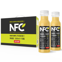 农夫山泉100%NFC苹果香蕉混合果汁300ml*10礼盒分享装