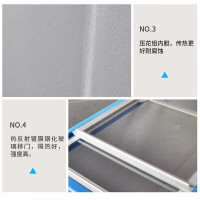 白雪(Baixue)538升商用冷柜超大容量弧面平面卧式玻璃门展示柜冷冻冷藏转换柜单温雪糕饮料冰柜SD/C-538FA