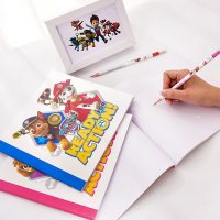 得力（deli）汪汪队图画本儿童画画本汪汪队空白画本幼儿园美术涂鸦小学生素描纸加厚绘画本子批发 蓝色（两本装）