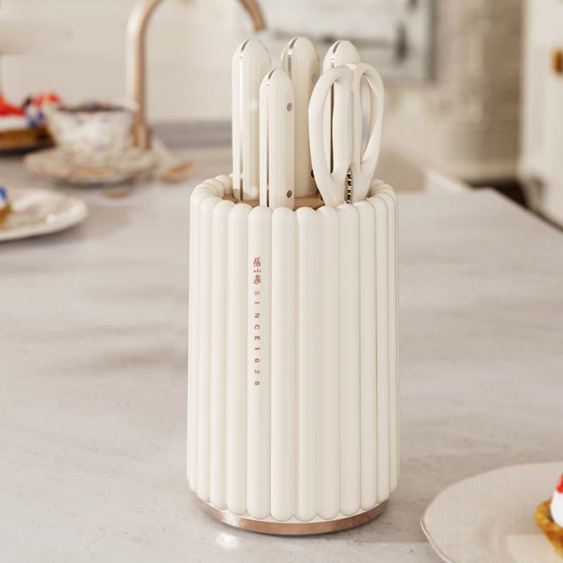 张小泉 罗马美筑系列套装 刀座可旋转 刀具六件套 D300241 / 套