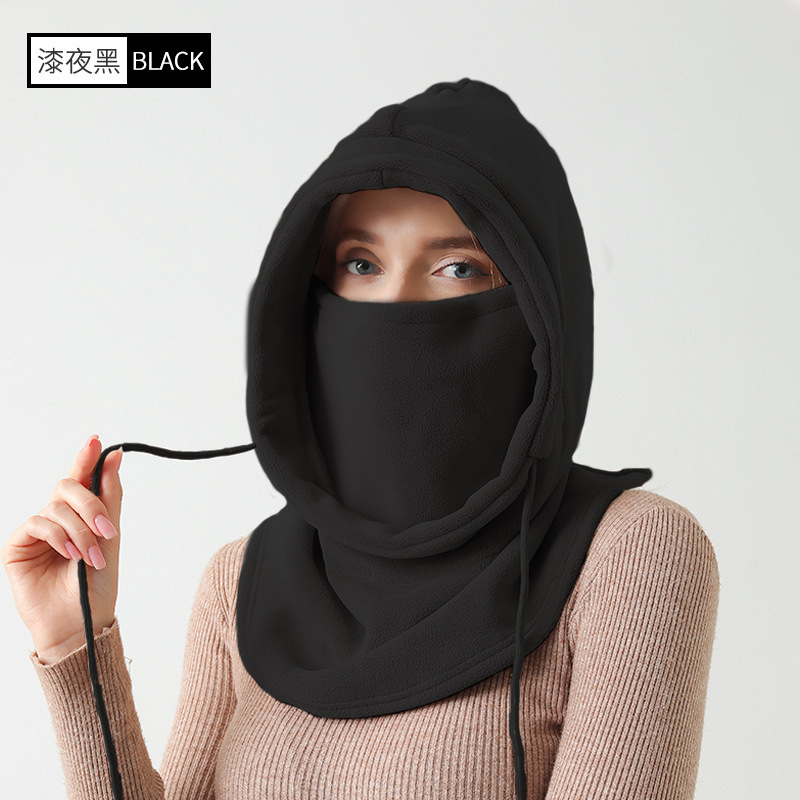 华普思艺冬季护耳套HPSY-4-0012 DT110漆夜黑(加厚奥粒绒)